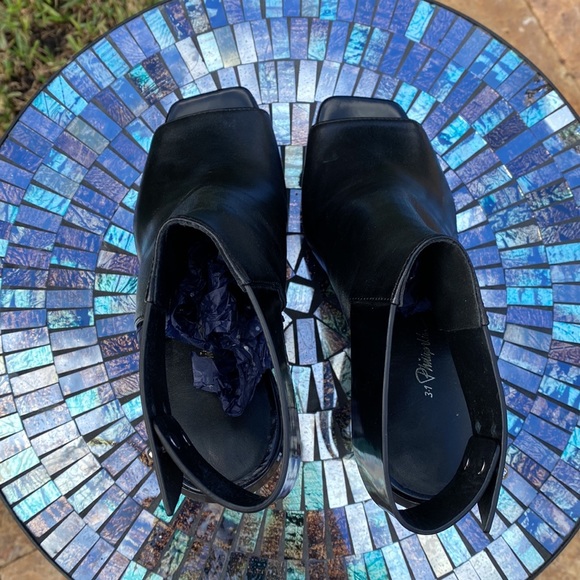 3.1 Phillip Lim black leather platforms size 37 - Picture 5 of 10